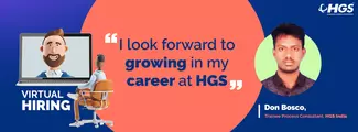 Don's virtual hiring experience at HGS